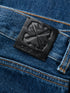 jeans de cintura alta y pierna recta